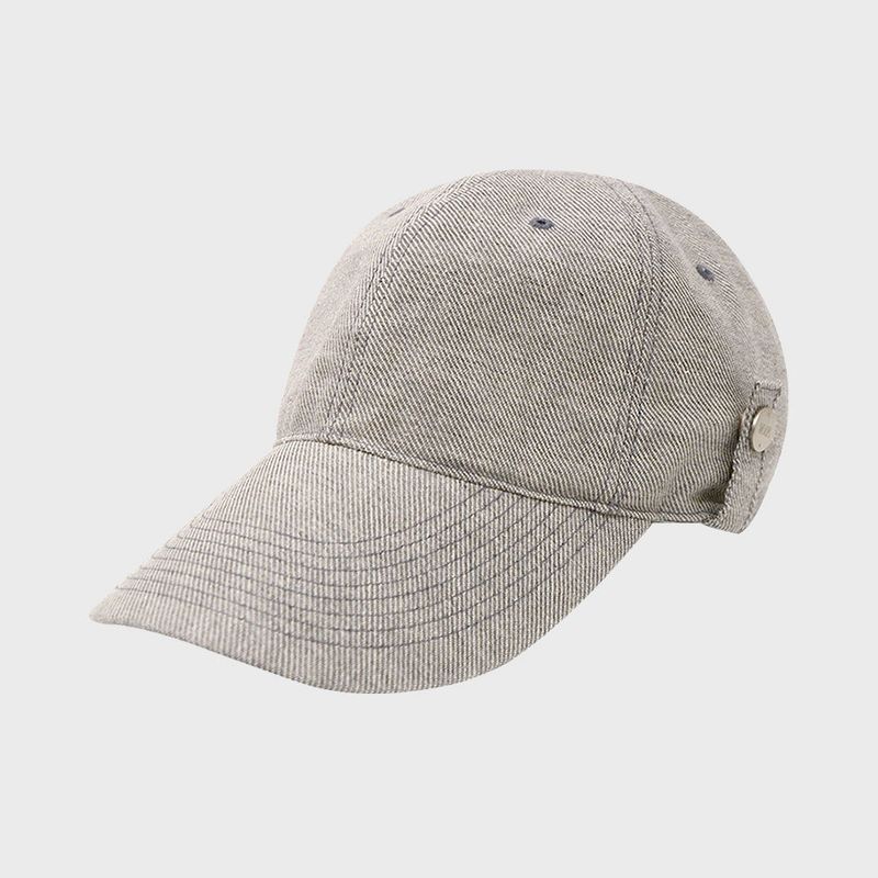 BUTTON LONG BILL CAP (STONE)