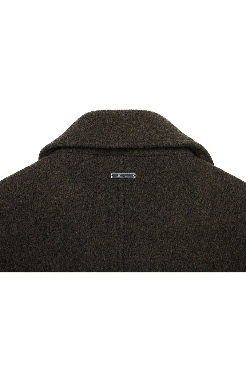 AMBER BELTED DOUBLE COAT brown