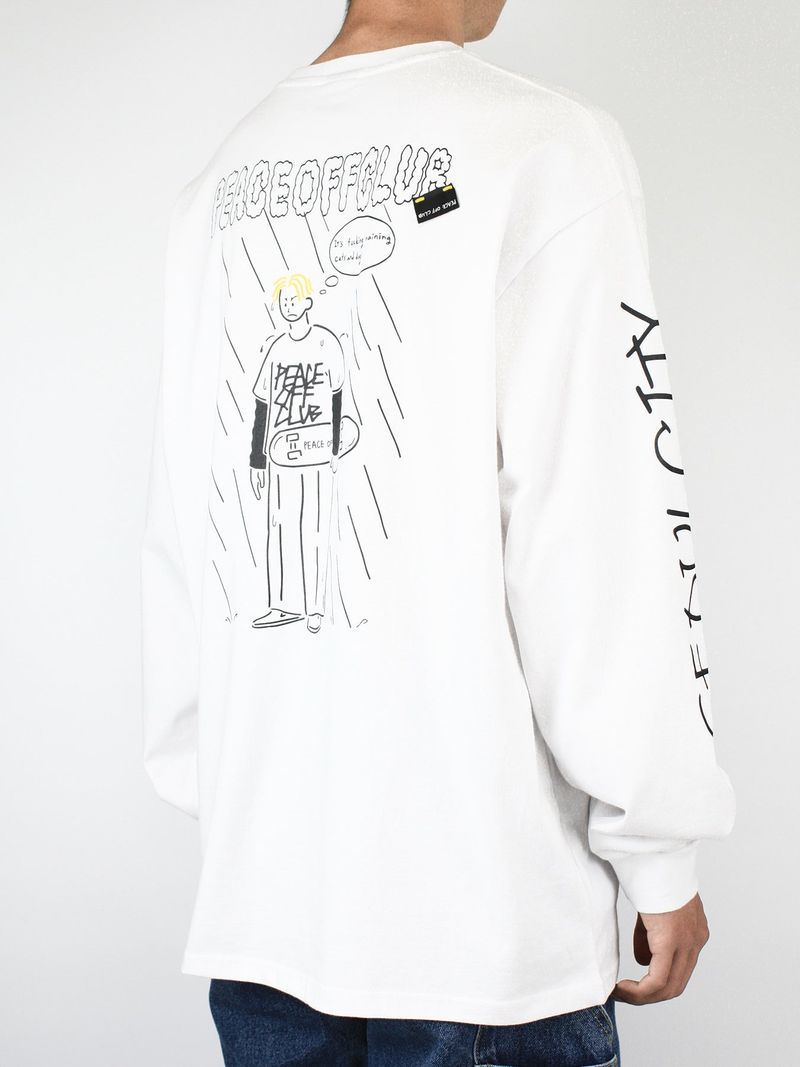Board_Boy Long Sleeve Tee WHITE