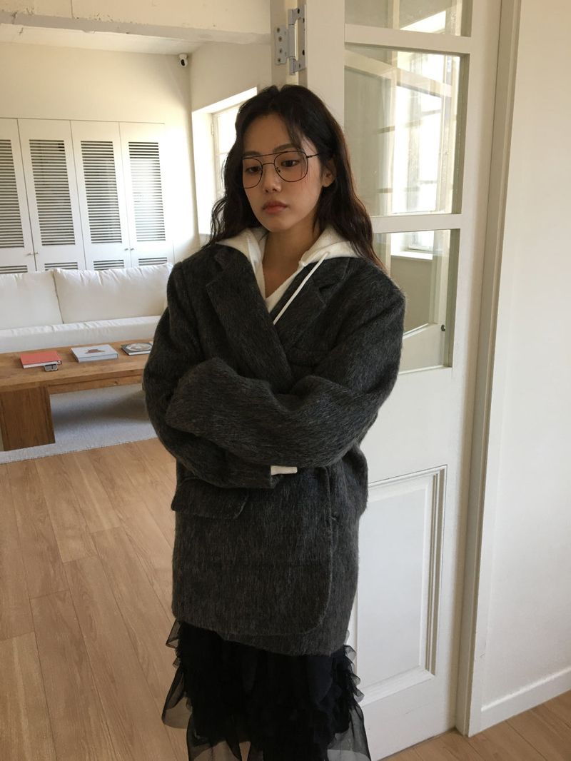 Lip Knit Hoodie (5Colors)