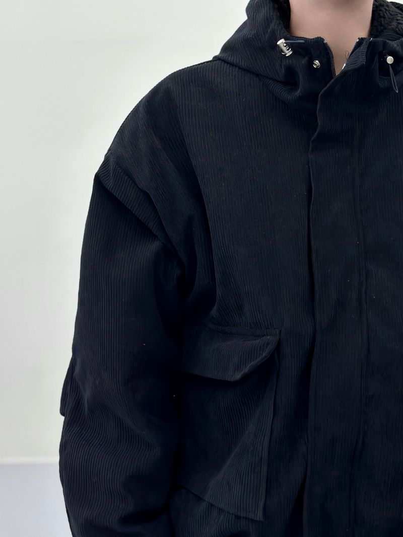 Number Jack Corduroy Hooded Jacket 3C