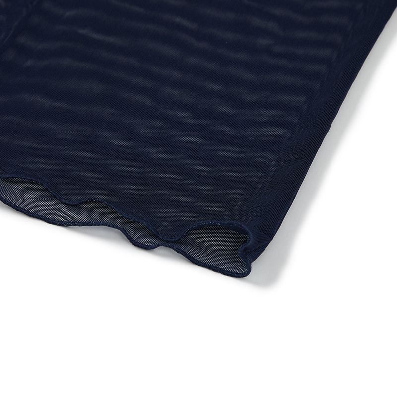 レイヤードシースルートップス / Layered See-through Top [NAVY]