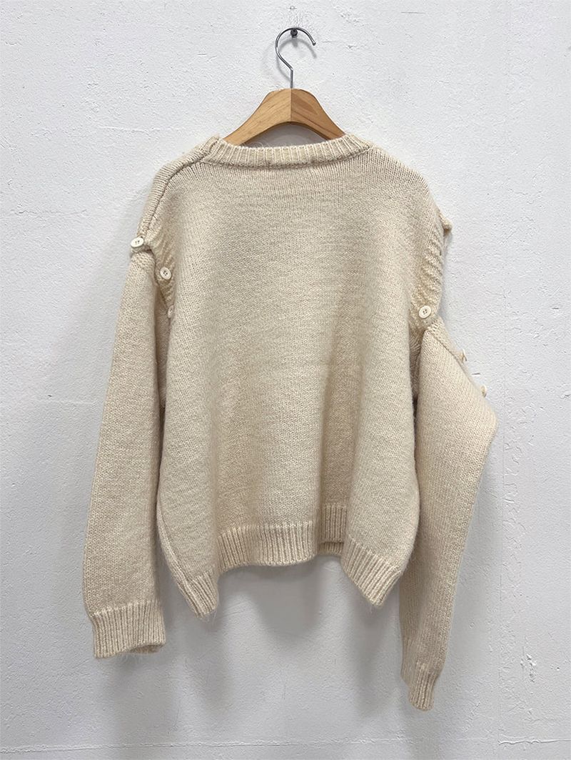 KATE OPENED BUTTON KNIT (2C)
