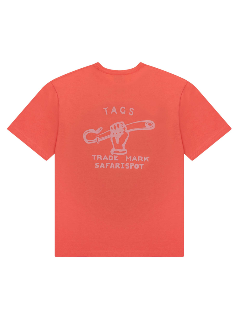SAFETY LOGO TEE (CORAL)