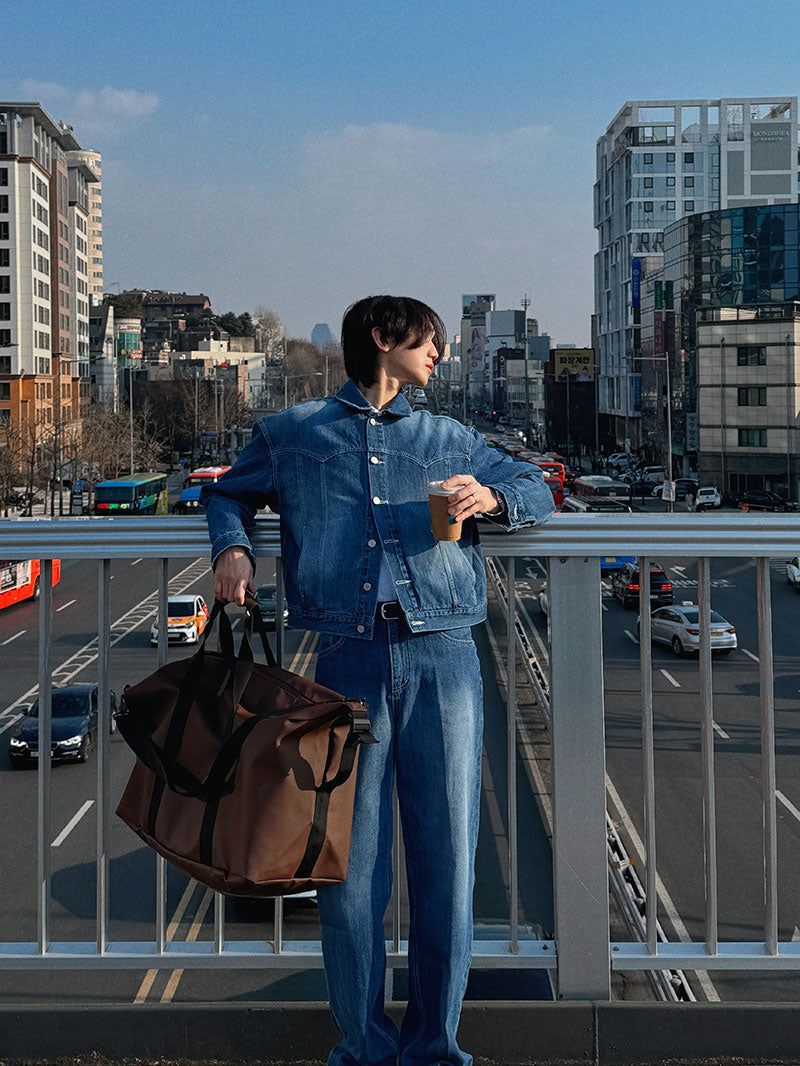 ASCLO（エジュクロ）の「ASCLO Western Crop Denim Jacket (Blue)（Jackets/Outerwear）」