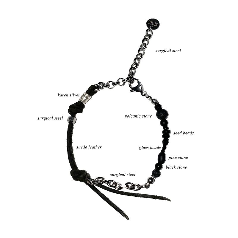 360 karen silver black mix bracelet 