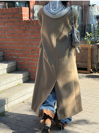 [Unisex] Max double long coat(2color)