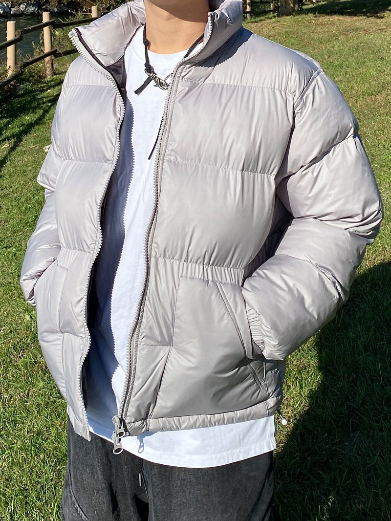Matt over 2-way short padded jacket (3color)