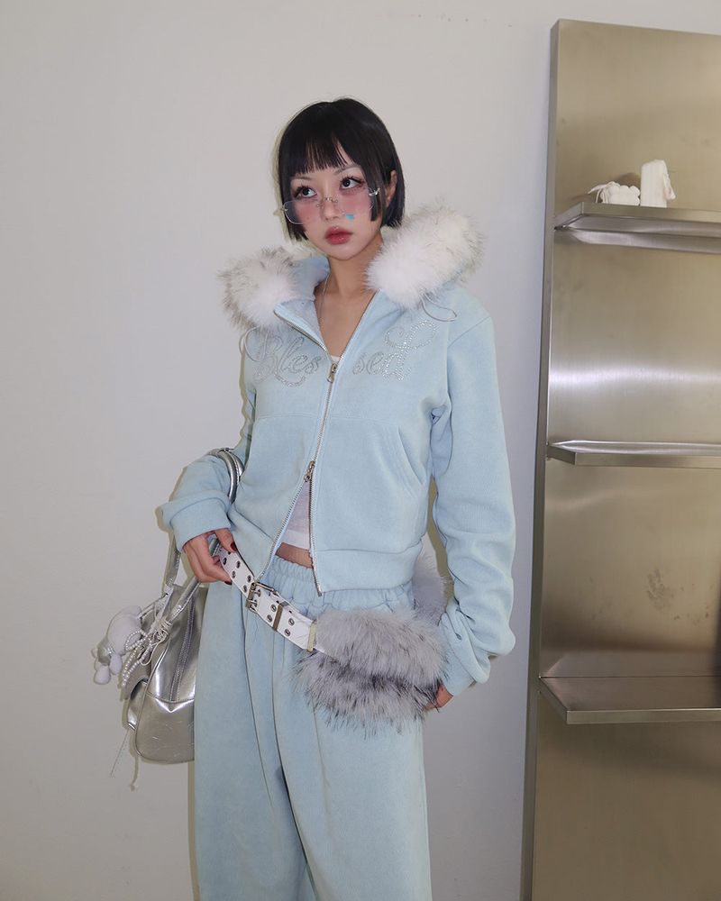 Cubic Purifying Hooded Zip-Up Jacket
