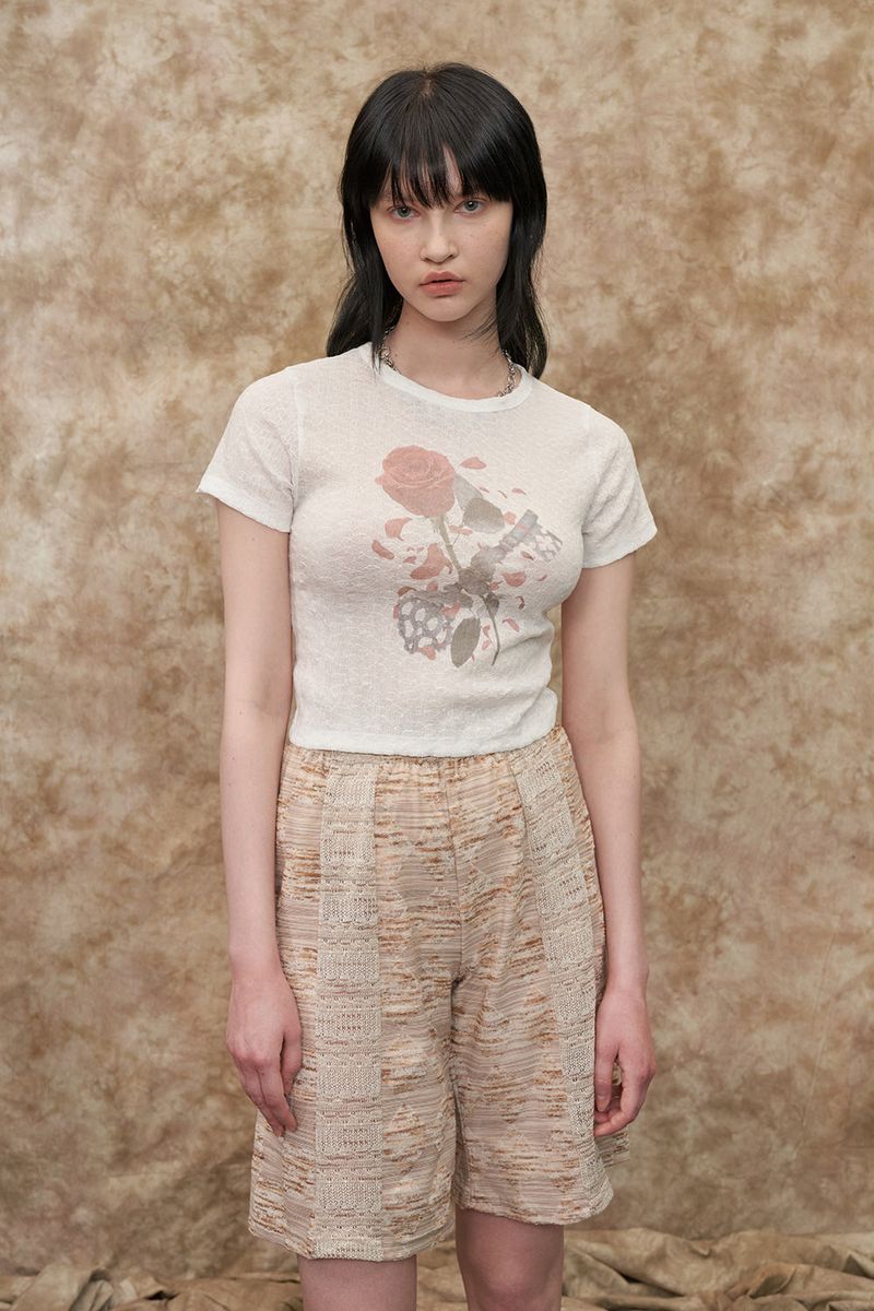 [22S] MIXED KNIT PANTS
