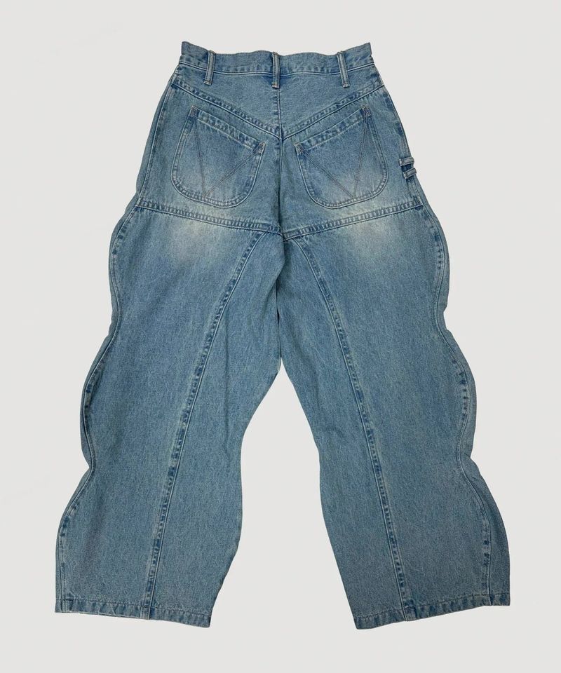 WAVE DENIM PANTS