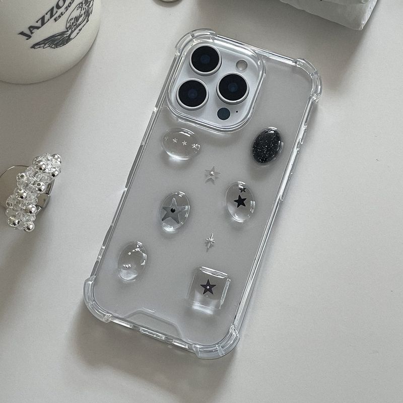 [made]black twinkle ver resin phone case 