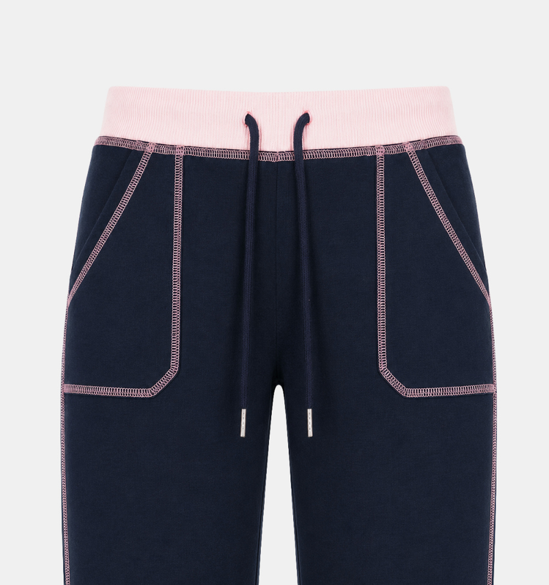 Kaia Contrast Stitch Flare Pants