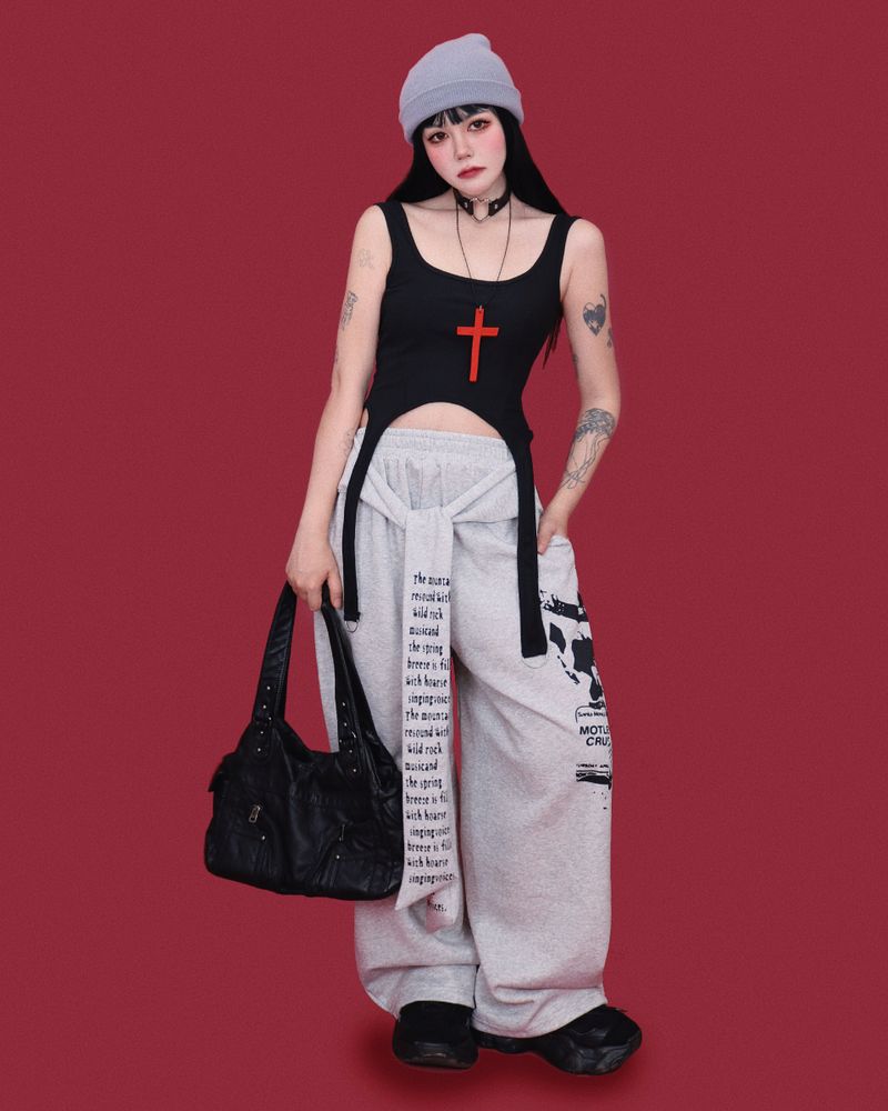 heavy-metal wide pants (2color)