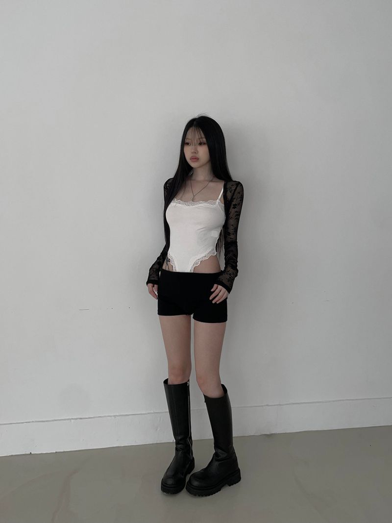 janet lace bodysuit(2 color)