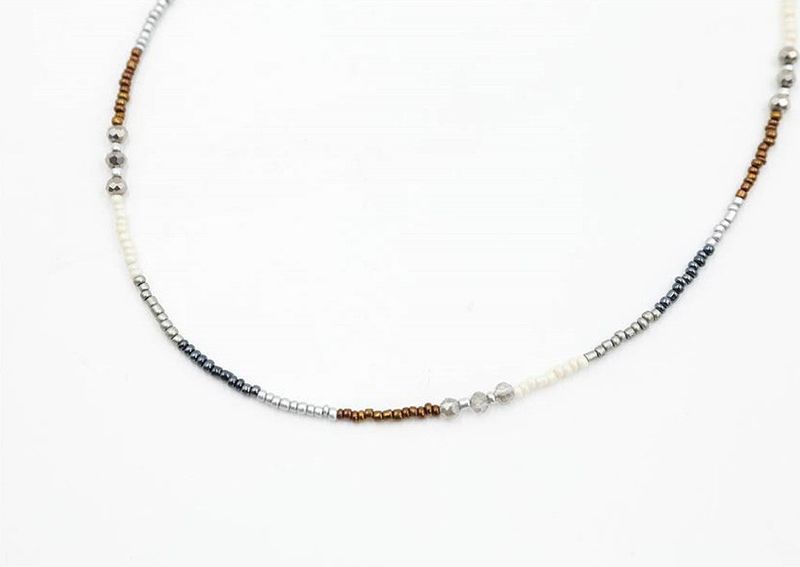 No.0774 color beads necklace