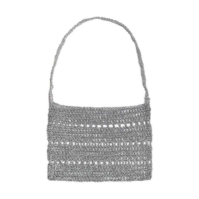 empty room（エンプティールーム）の「メタリックショルダーネットバッグ (silver)（バッグ）」