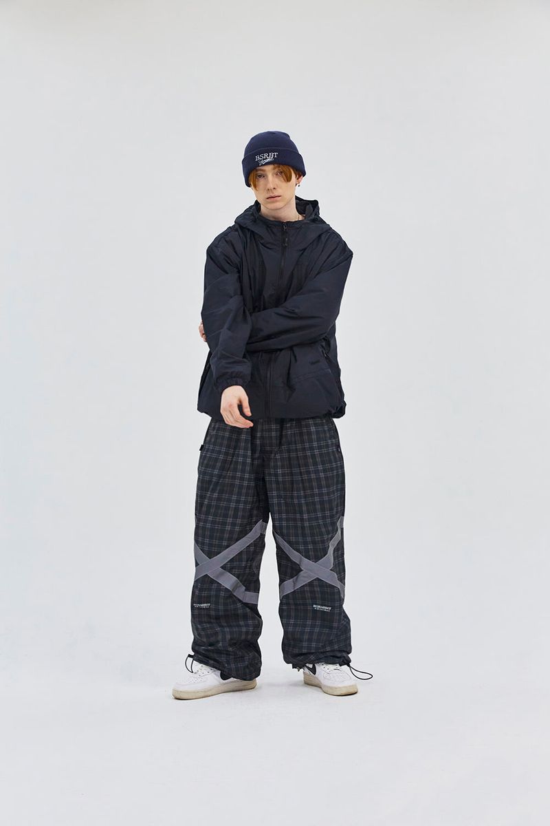 PATCH POCKET HOODED JACKET NAVY