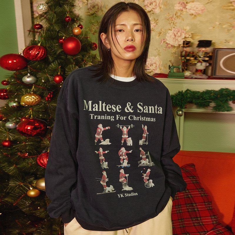 Training for Christmas sweatshirts