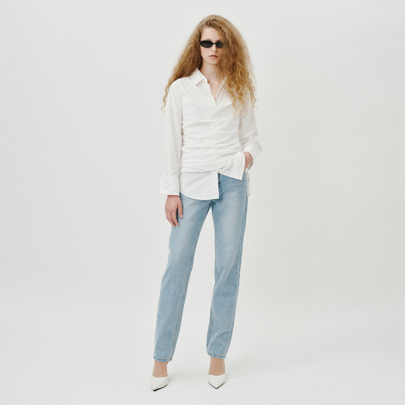 27Y(トゥエンティセブンワイ)の「Ash blue boy fit - G002(Pants)」