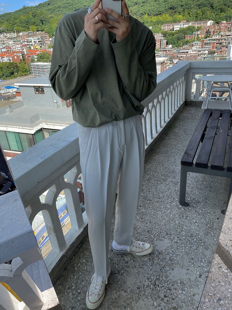 Never Free Belt Slacks (2color)