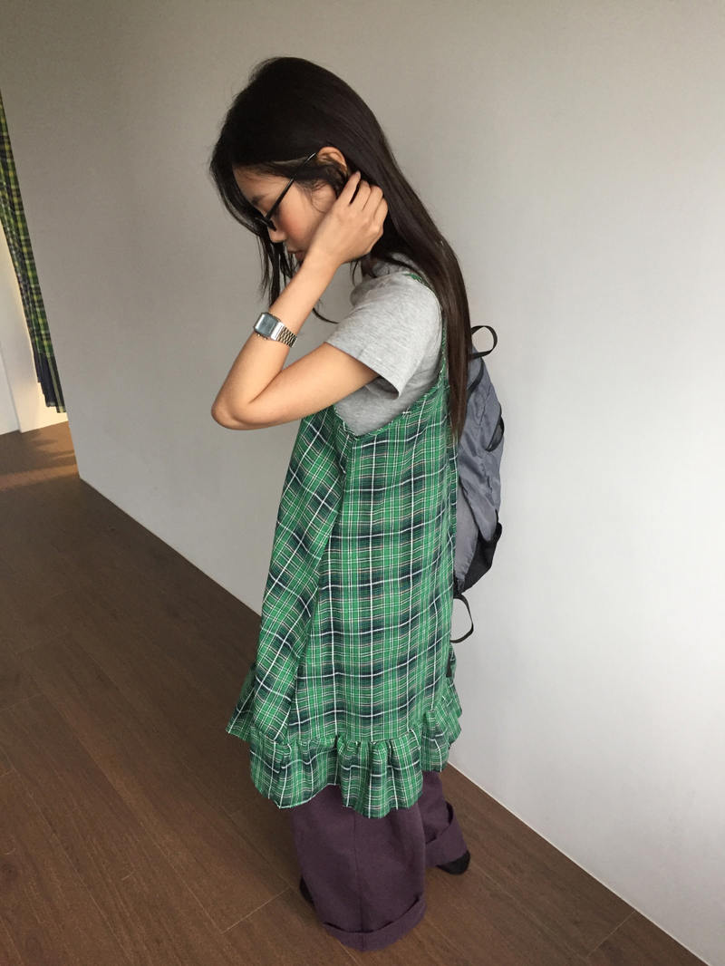 Tartan frill check dress (2color)
