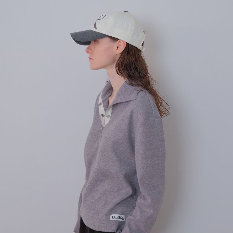 Charcoal/Cream Pigment Ribbon Cap
