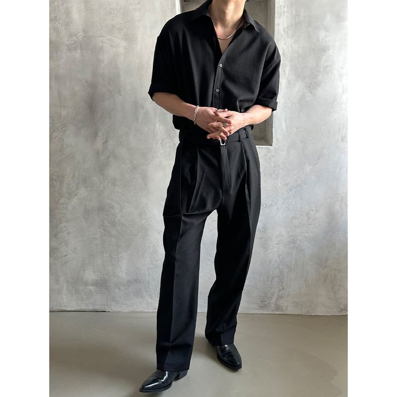 [SET UP가능] Minimal half shirts(3color)