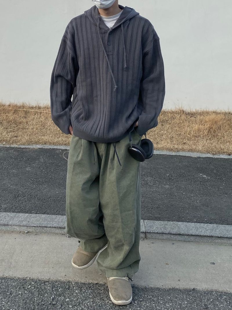 Pigment Wash Balloon Pants 3C