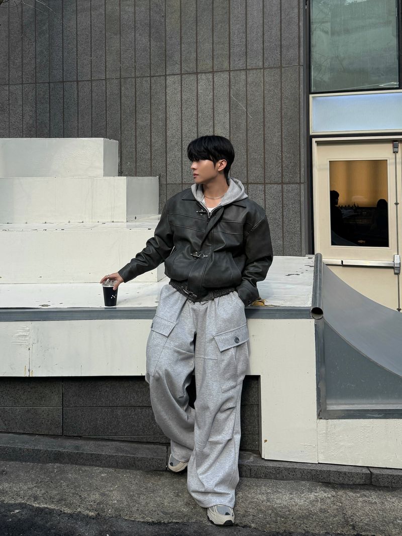 Rivet parasuit sweat pants