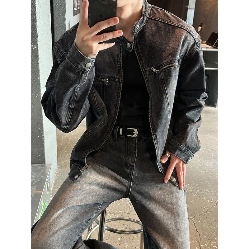 [PROMOTION] Domingo biker denim jacket (2color)