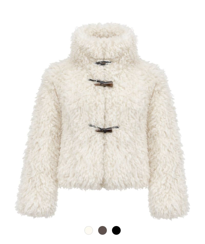Cozy&Kitsch（コージーアンドキッチ）の「Eve Soft Fur Half-Neck Jacket（Jackets/Outerwear）」