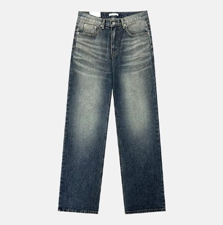 Growing cat washed bootcut denim