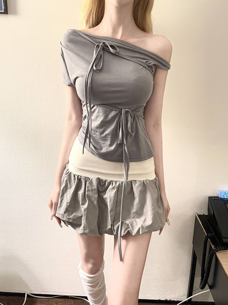 1294. Ribbon multy way T (4color)