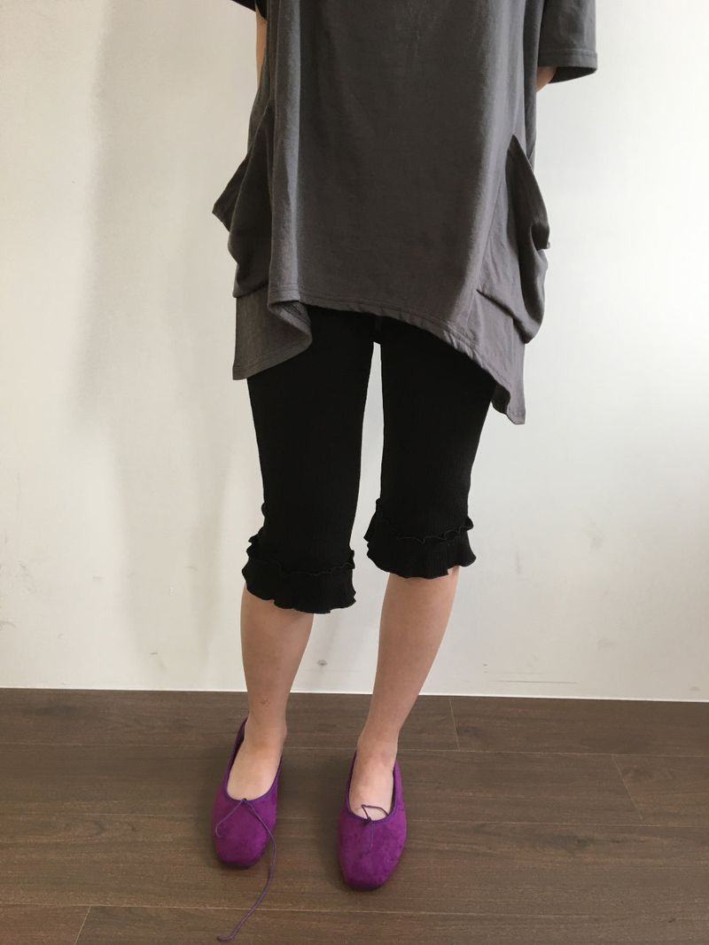 Segno frill capri pants (2color)