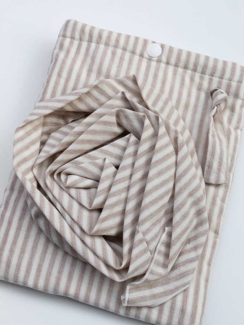 Rose Stripe Bag - Brown