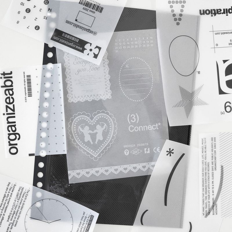 oab clear pack / scrap sticker set