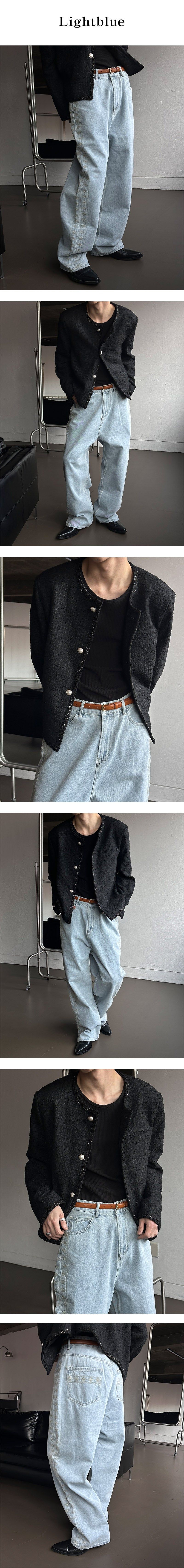 [S/S] Handmade stitch denim pants(2color)
