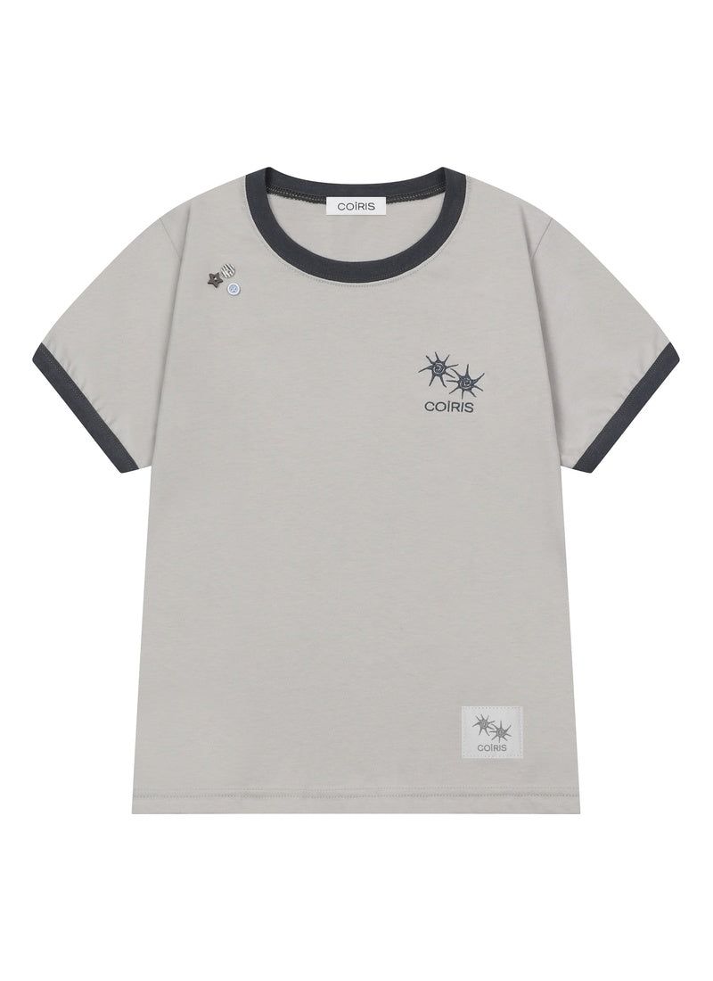 COIRIS（コイリス）の「MORENT BUTTON RINGER HALF T (2COLOR)（Tops）」