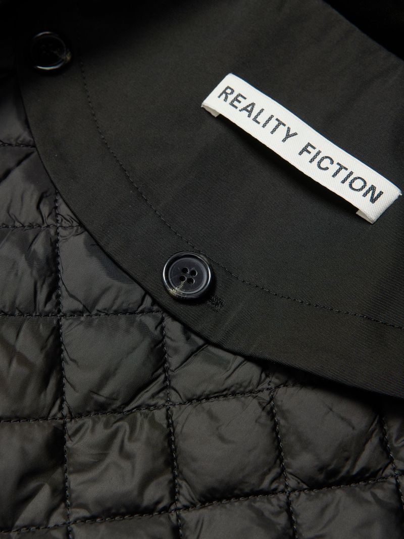 Curvy Line Mac Coat Black