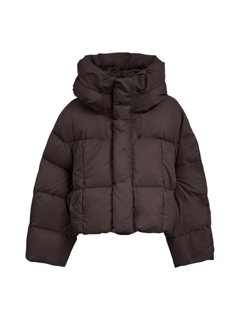 Out String Winter High-Neck Duck-Down Padded Jacket (Light Padded)