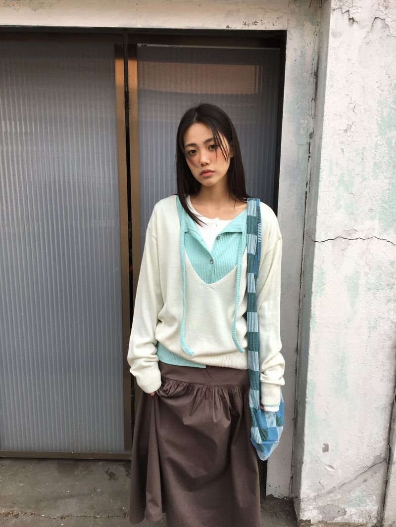 Sunday V-neck Knit (4color)