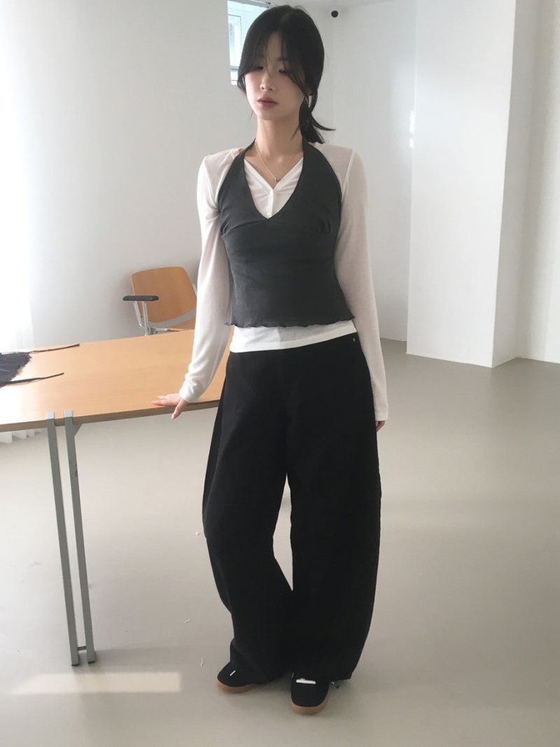 Cross stud pants