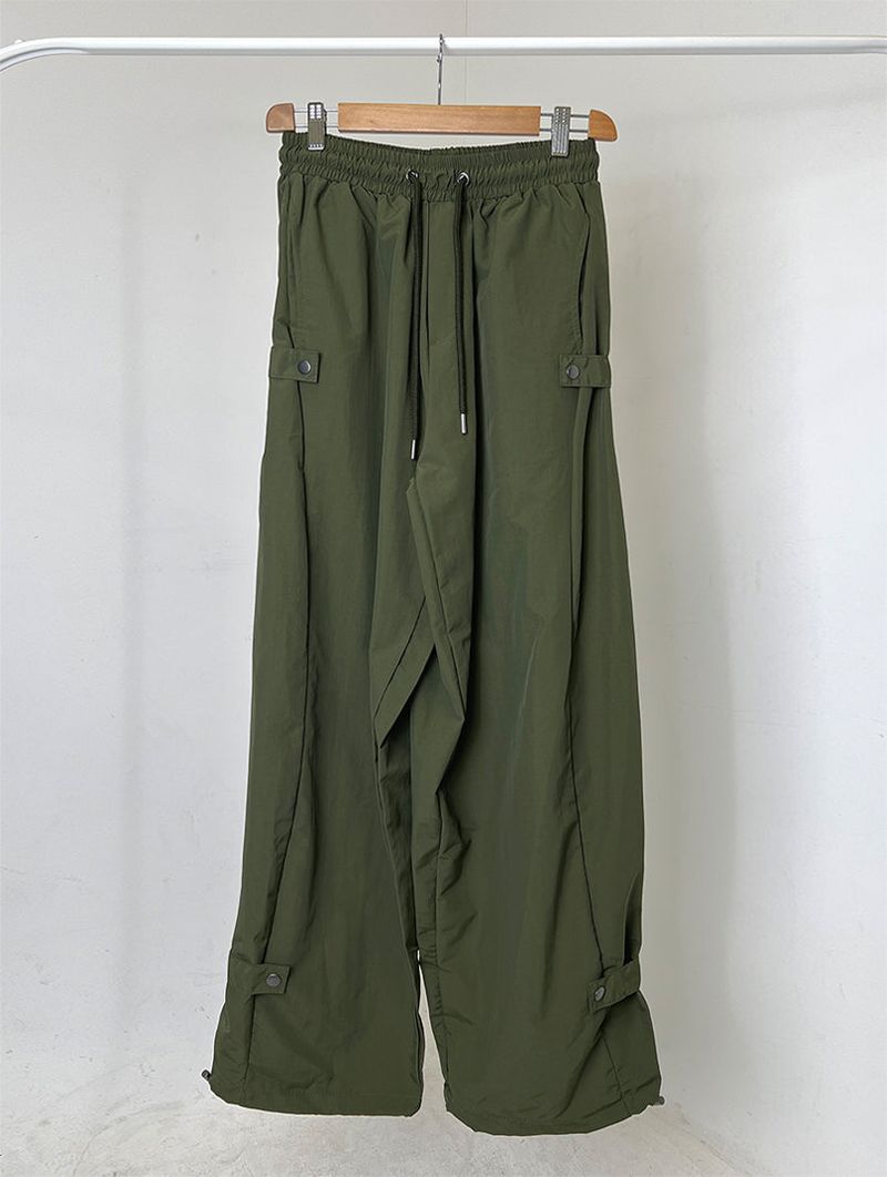 NYLON BIJO SNAP BUTTON PANTS (4C)