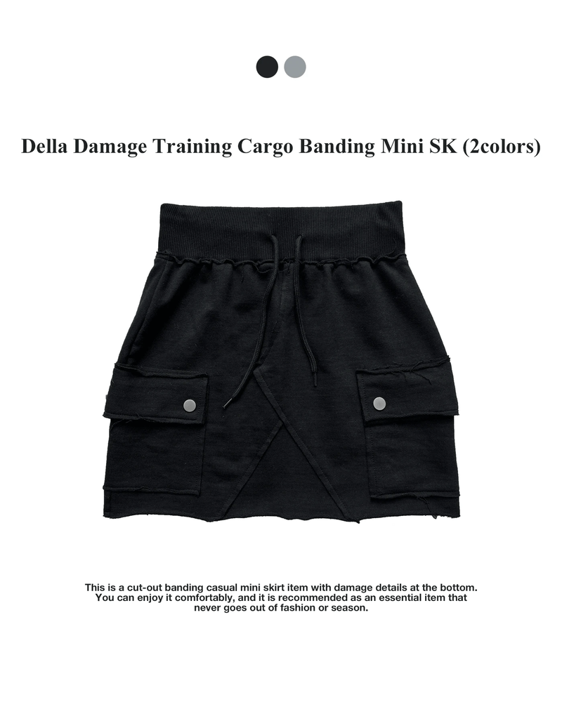 GUSTA（グスタ）の「Bella Damage Training Cargo Banding Mini Skirt (2 colors)（Skirts）」