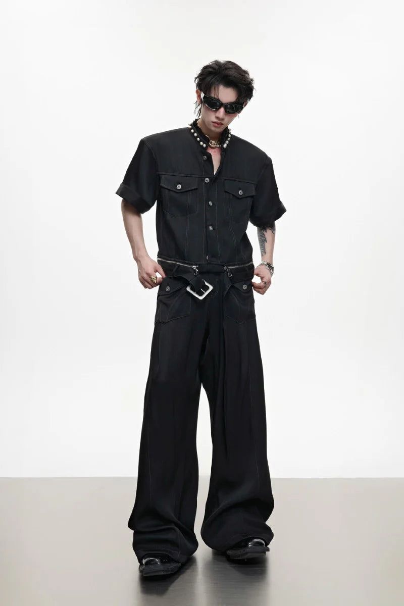Pearl Trim Denim Shirt