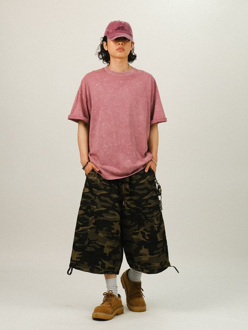 DE CAMOU BERMUDA BANDING PANTS