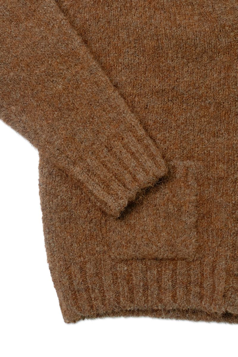 Softy alpaca cardigan_orange
