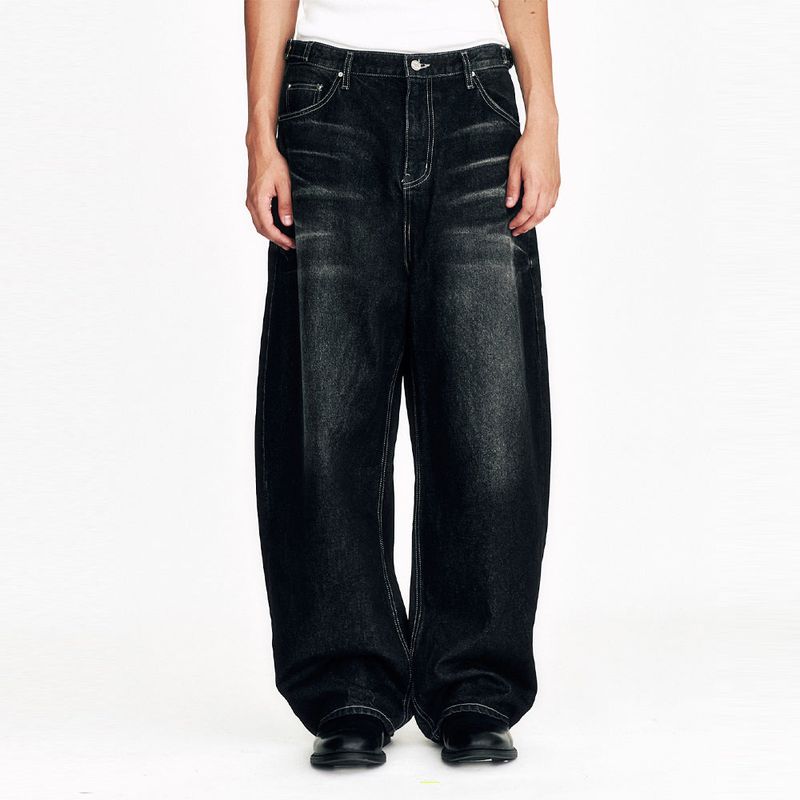 Sserpe（セルぺ）の「Night Rider Curved Denim Pants Black（Pants）」