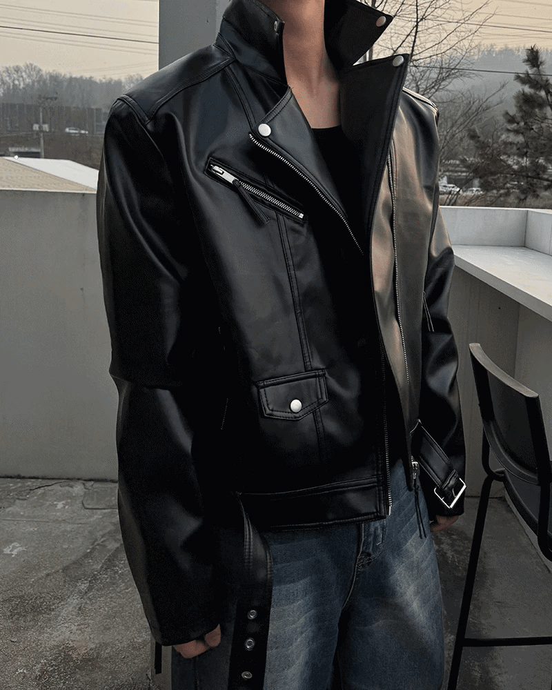 NOCELCOZY（ノセルコジー）の「NOCELCOZY CHILLGUY Biker Rider Jacket 2 colors（Jackets/Outerwear）」